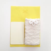 MESSAGE CARD+CASE (ORGANIC COTTON BRUSHED PILE)