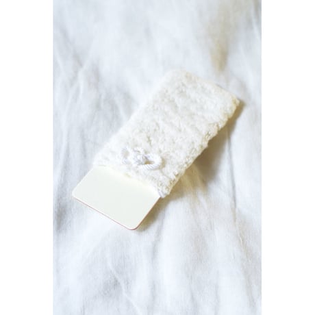 MESSAGE CARD+CASE (ORGANIC COTTON BRUSHED PILE)