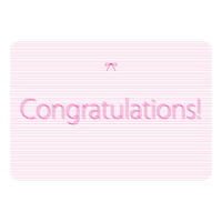 MESSAGE CARD - Congratulations!