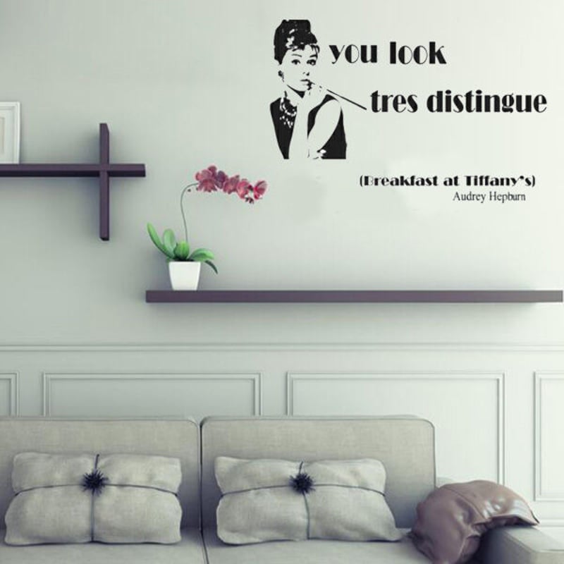 ウォールステッカー オードリーヘプバーン | tradism