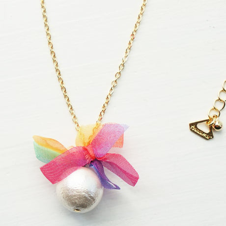 rainbowflower necklace