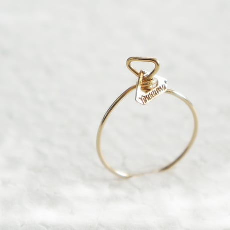 【K10 】 diamond shape ring　・by YouuumuJewelry*