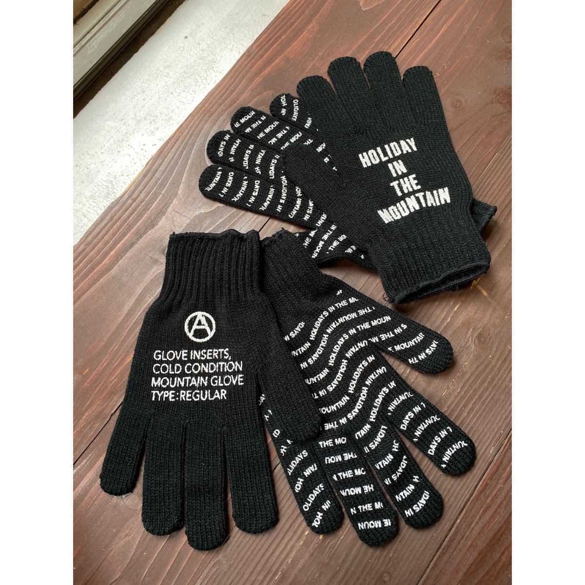 WTAPS】finger less knit glove （Knitted gloves, black