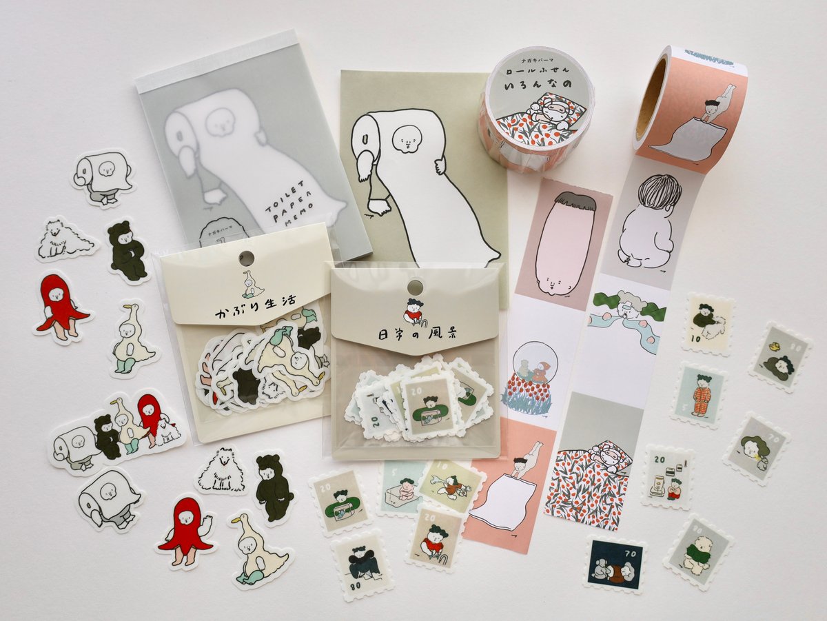 ロールふせん「いろんなの」 | nagakiperm ONLINE STORE