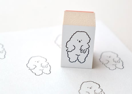 はんこ「ギャルピする犬（大）」