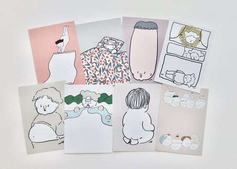 メモセット「堂々と腹出す子」