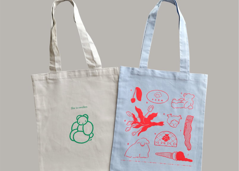 薄手トート「マイラヴァーズ」 | nagakiperm ONLINE STORE