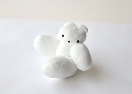 手乗りムクミぬいホルダー「鎮座」
