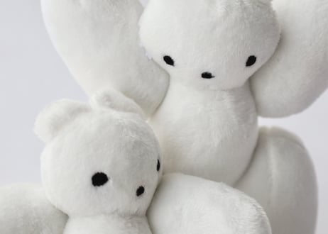 手乗りムクミぬいホルダー「鎮座」