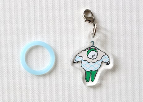 【限定生産】小さいチャーム「ハンガーに吊られる人」