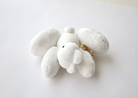 手乗りムクミぬいホルダー「前屈」