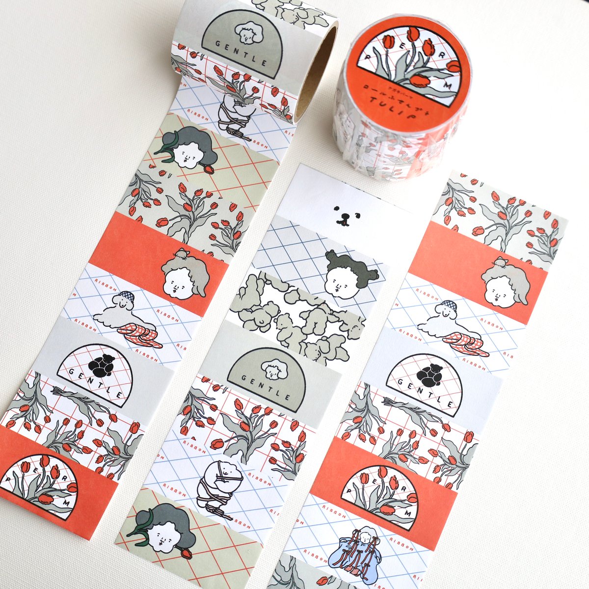 ロールふせんプチ「TULIP」 | nagakiperm ONLINE STORE