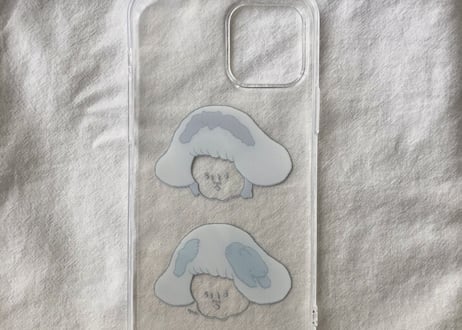 〈受注生産〉TPU素材スマホケース／頭に動物が刺さってるタイプの女