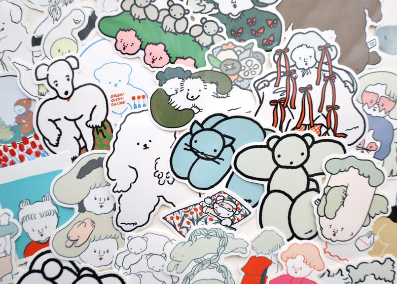 とても頑丈なステッカー とち狂いサイズ | nagakiperm ONLINE STORE