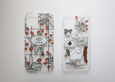 〈受注生産〉iPhoneハードケース／  チューリップ総柄