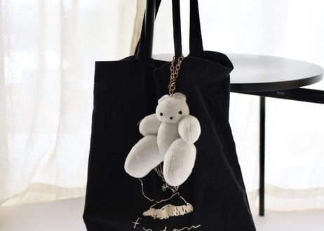 手乗りムクミぬいホルダー「鎮座」
