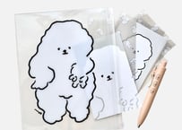 ビニールポーチ「ギャルピする犬」