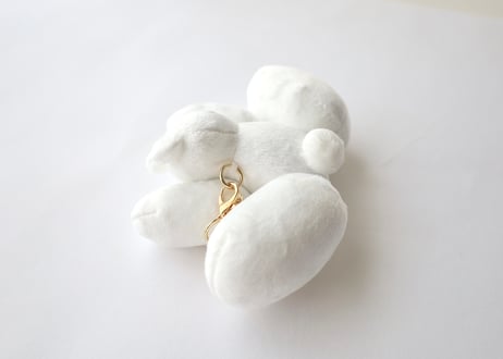 手乗りムクミぬいホルダー「前屈」