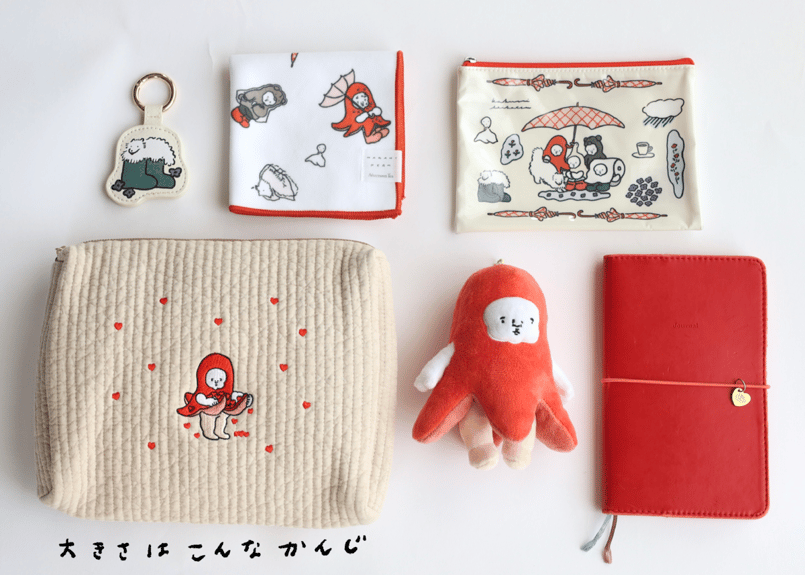 ヌビポーチ「愛を集めるたこさんウインナー」 | nagakiperm ONLINE STORE