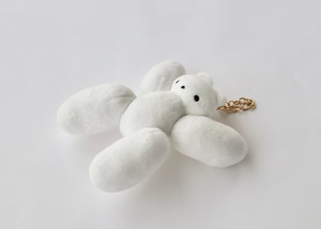 手乗りムクミぬいホルダー「万歳」