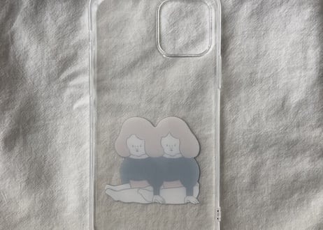 〈受注生産〉TPU素材スマホケース／平安時代前髪ツインズ
