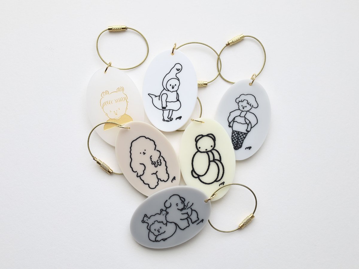 食堂で待ってる時に渡される札のキーホルダー「ブサイク証明写真