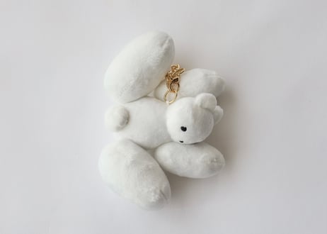 手乗りムクミぬいホルダー「前屈」