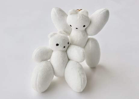 手乗りムクミぬいホルダー「鎮座」