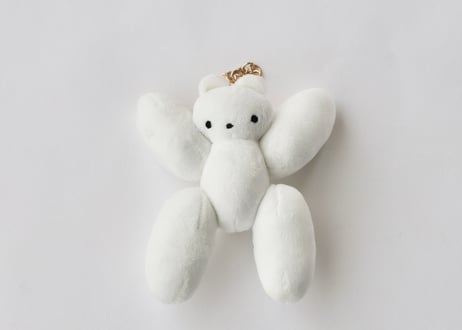 手乗りムクミぬいホルダー「万歳」