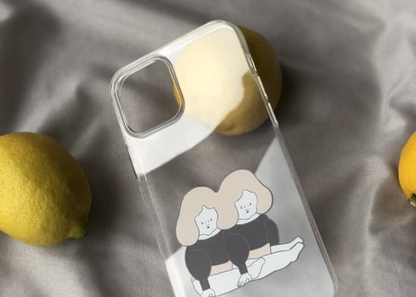 〈受注生産〉TPU素材スマホケース／平安時代前髪ツインズ