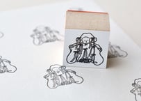 はんこ「リボンにまみれた女」