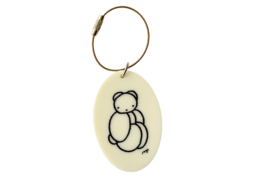 食堂で待ってる時に渡される札のキーホルダー「無垢河原浮腫（むく