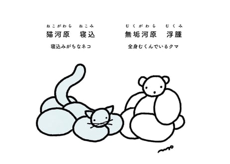 食堂で渡される札みたいなキーホルダー「猫河原寝込（ねこがわらネコミ）」