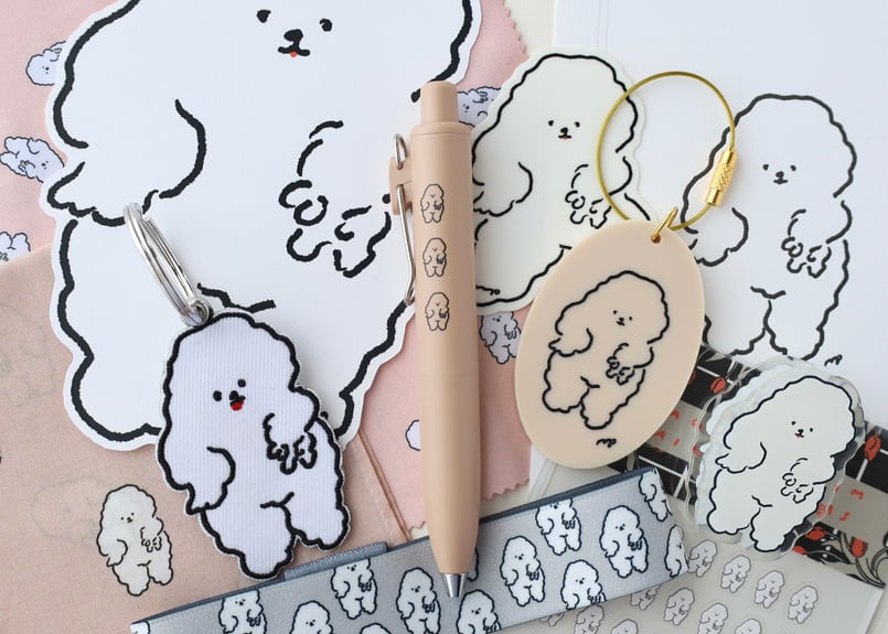 マルチクリーナークロス「ギャルピする犬」 | nagakiperm ONLINE STORE