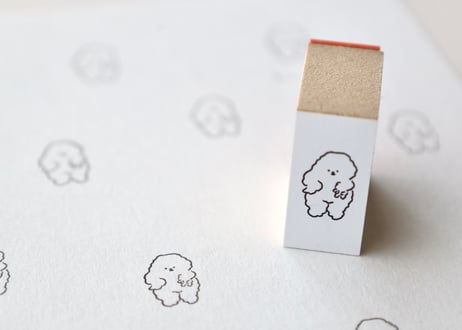 はんこ「ギャルピする犬（小）」