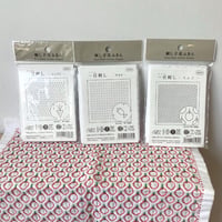 オリムパス　刺し子花ふきん　一目刺し　白