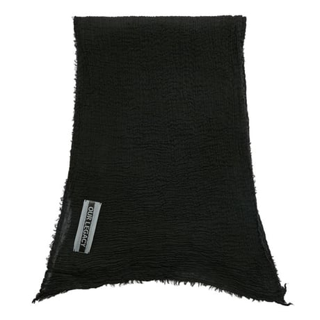 OUR LEGACY（アワー レガシー）"COTTAGE SCARF - Black Crinkle Cotton"