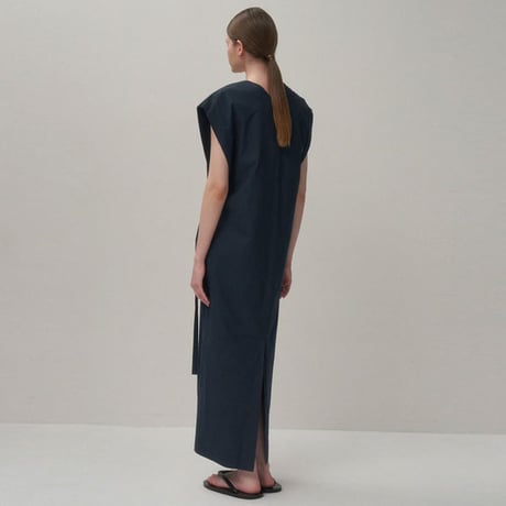Ladie's / ATON（レディース エートン）"COTTON BROAD FRENCH SLEEVE DRESS"