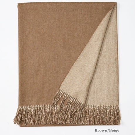 The Inoue Brothers...（ザ イノウエブラザーズ）"Two-Colour Large Brushed Stole"