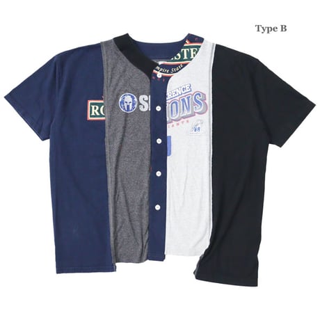 REBUILD BY NEEDLES（リビルドバイニードルス）"4 Cut Wide Baseball Tee - College"