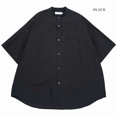 Graphpaper（グラフペーパー）"Broad S/S Oversized Band Collar Shirt"