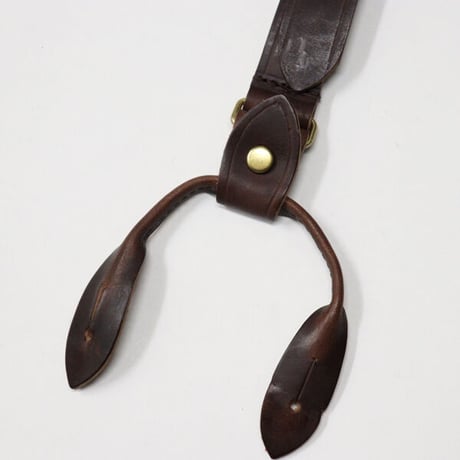 Nigel Cabourn（ナイジェルケーボン）"LEATHER SUSPENDER PEAT LABEL"