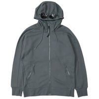 C.P. Company（シーピーカンパニー）"SWEATSHRTS HOODED OPEN IN DIAGONAL RAISED FLEECE"