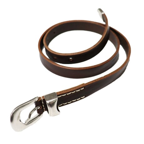 OUR LEGACY（アワー レガシー）"BELT 2 CM BROWN LEATHER"