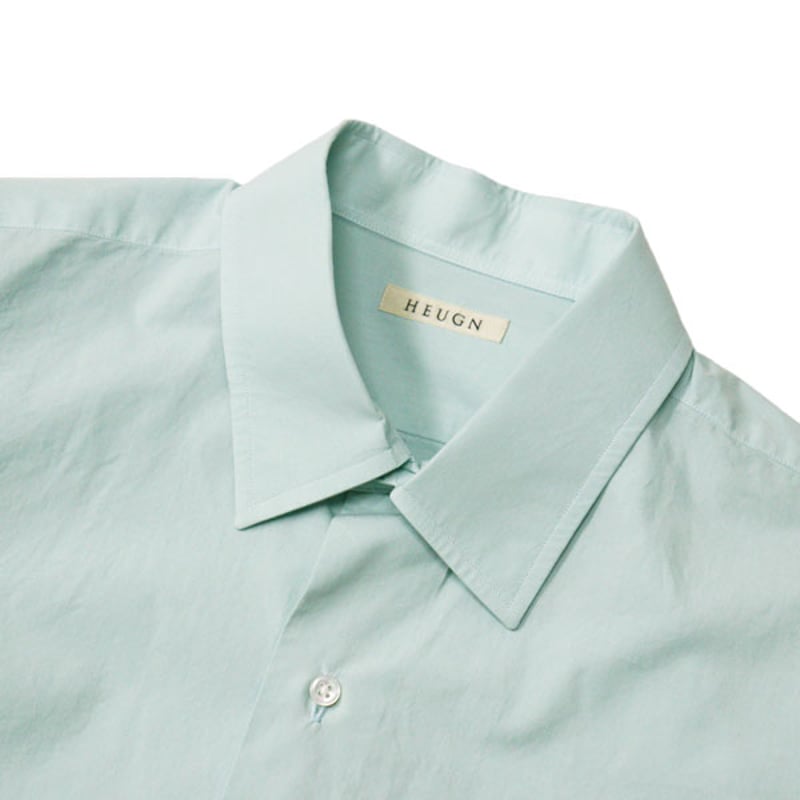 HEUGN ユーゲン ALAN SHIRTS Green sax サイズ2 新品 期間限定価格】HEUGN Alan size2 GREEN SHIRT