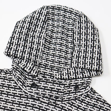 ENGINEERED GARMENTS（エンジニアードガーメンツ）"Short Sleeve Hoody - CP Horizontal Knit Jacquard"