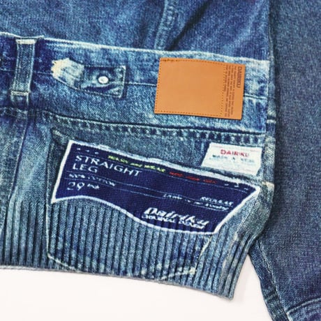 DAIRIKU（ダイリク）"Tuck In Denim Transcription Knit"