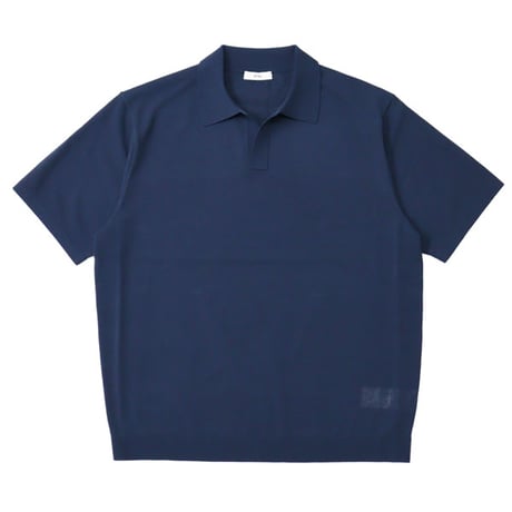 ATON（エートン）"FINE ICE COTTON SKIPPER POLO SWEATER"
