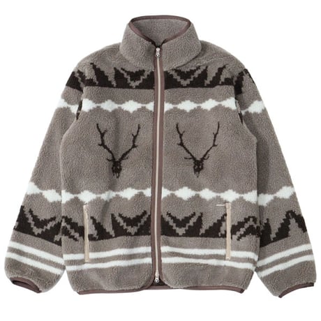 South2 West8 （サウスツーウエストエイト）"Piping Jacket - Poly Boa Jacquard"