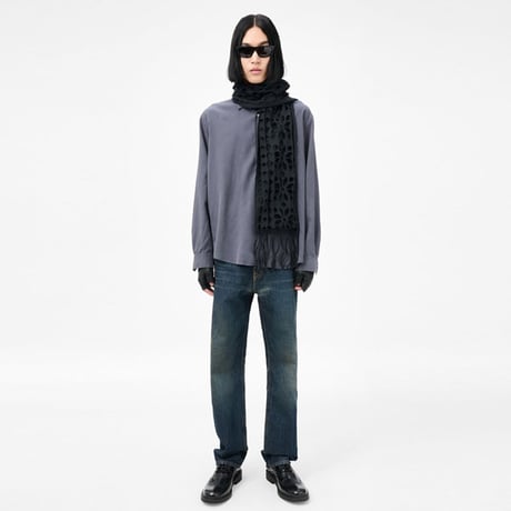 OUR LEGACY（アワー レガシー）"TORE SCARF - Cut Fairisle Ink Band Jersey"
